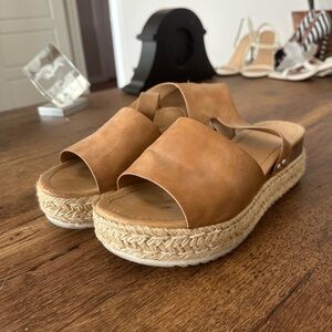 Women's Tan Espadrille Sandals